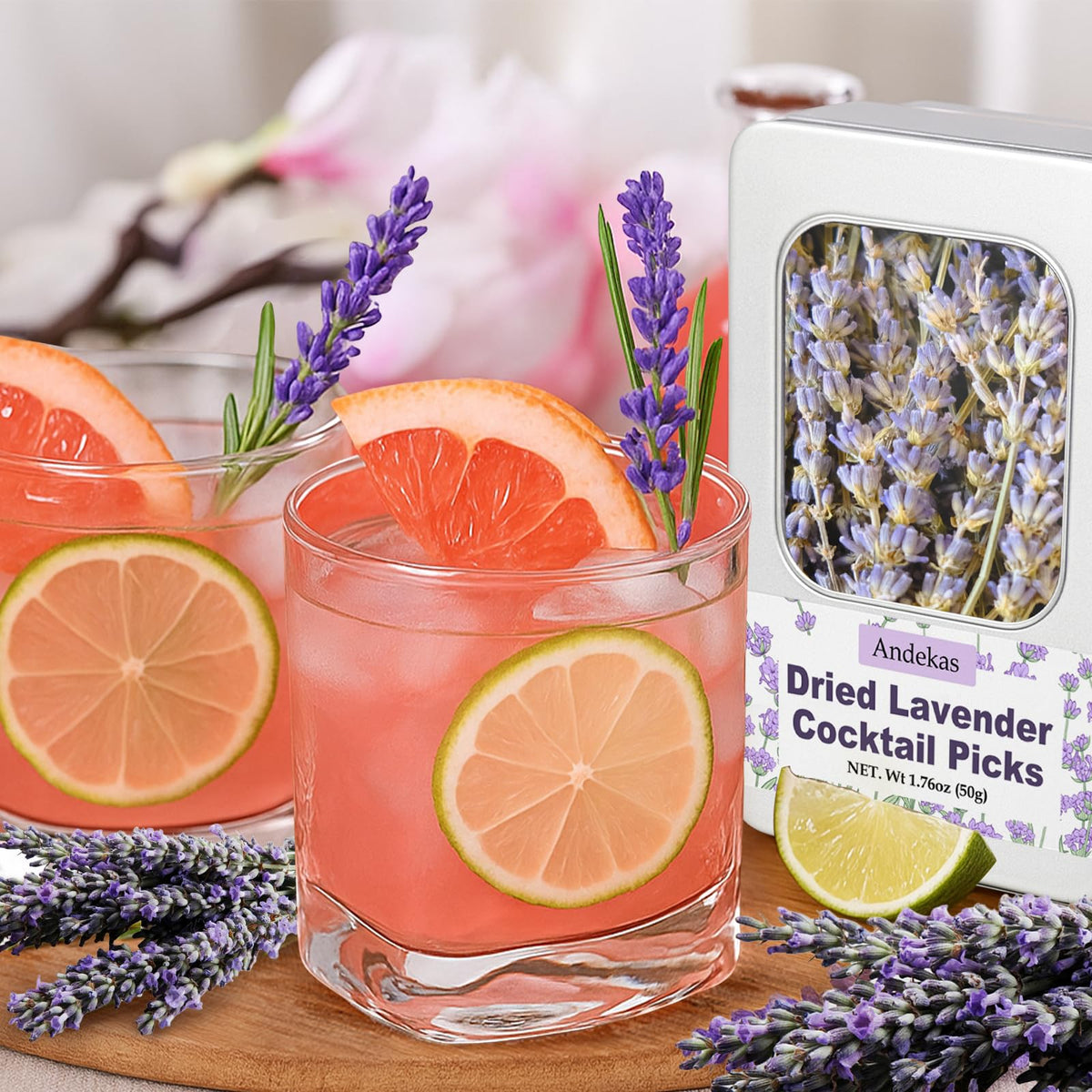 Andekas lavender sprigs for DIY crafts like candles and sachets.