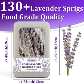 Andekas lavender sprigs enhance syrups and dishes with a subtle herbal depth.