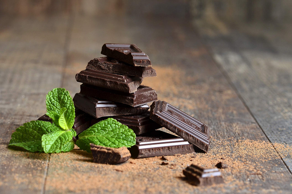 Andes Mints coffee pod on desk, enhancing your afternoon break.