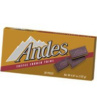 Andes Toffee Crunch Thins pack 3x28 for on the go indulgence