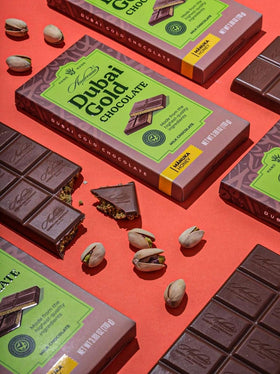Andreano Dubai Gold roasted pistachios add a toasty crunch.