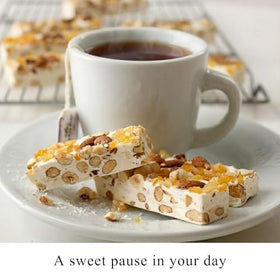 Andy Anand Chocolatier candied orange peel adds bright citrus notes to each bite.