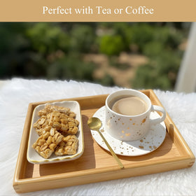 Andy Anand Chocolatier handcrafted brittle artisan slices with gluten-free, crisp texture.