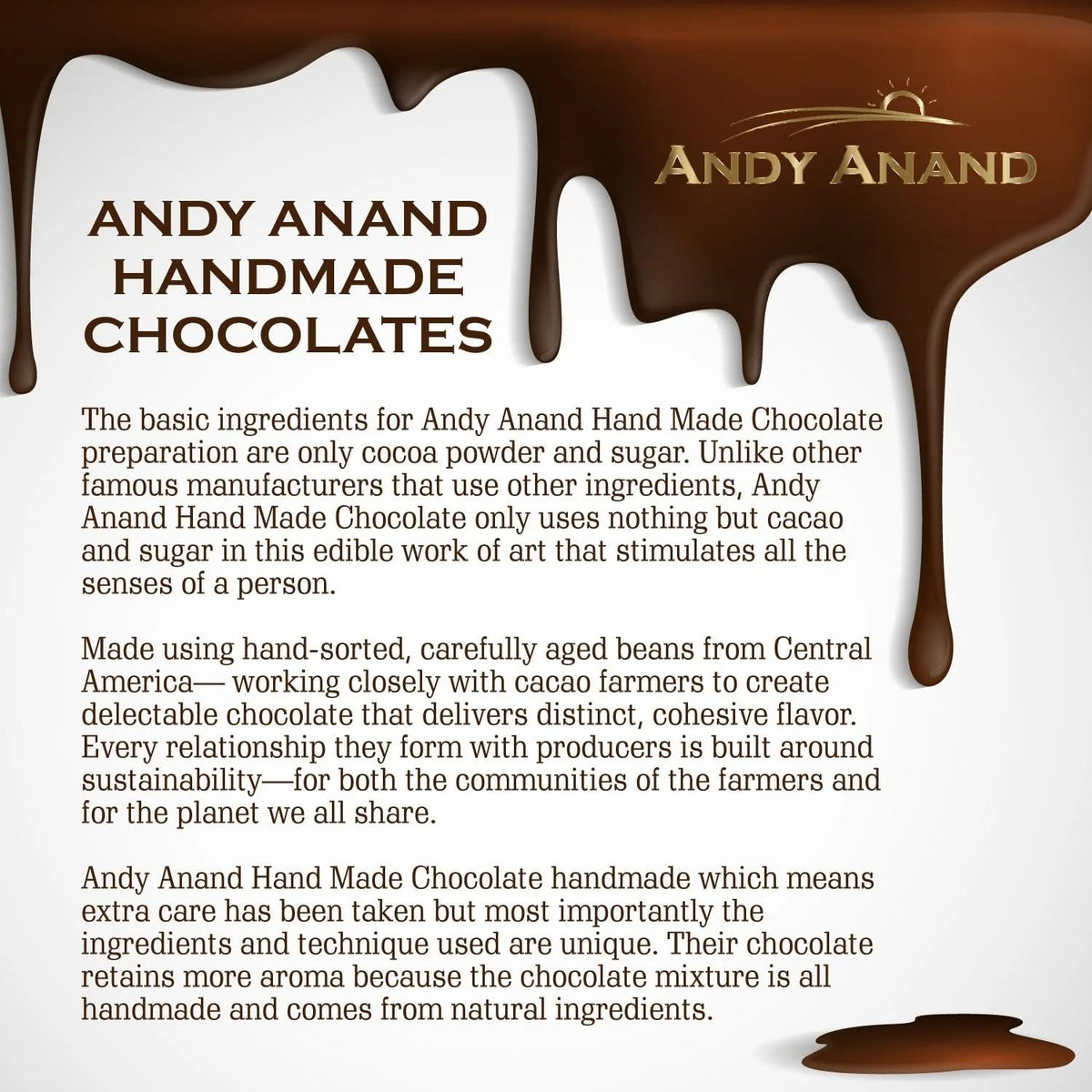 Close-up of nuts and brittle texture from Andy Anand Chocolatier