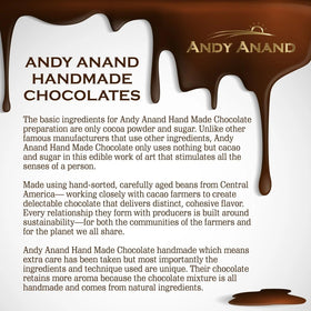 Close-up of nuts and brittle texture from Andy Anand Chocolatier
