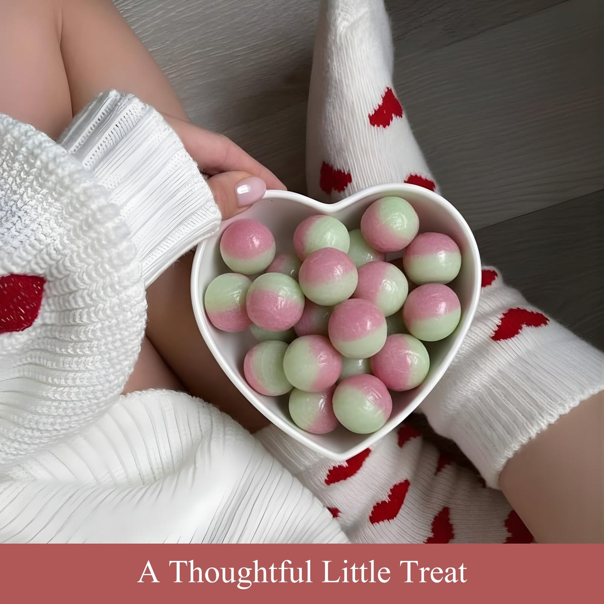 Andy Anand Chocolatier Rosy Apple candy highlights real fruit essence and natural flavoring.