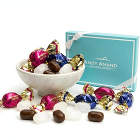 Andy Anand Chocolatier strawberry hard candy with real fruit flavor for on-the-go snacking