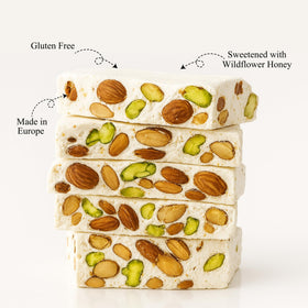 Andy Anand Chocolatier wildflower honey nuts—natural sweetness and crunch.