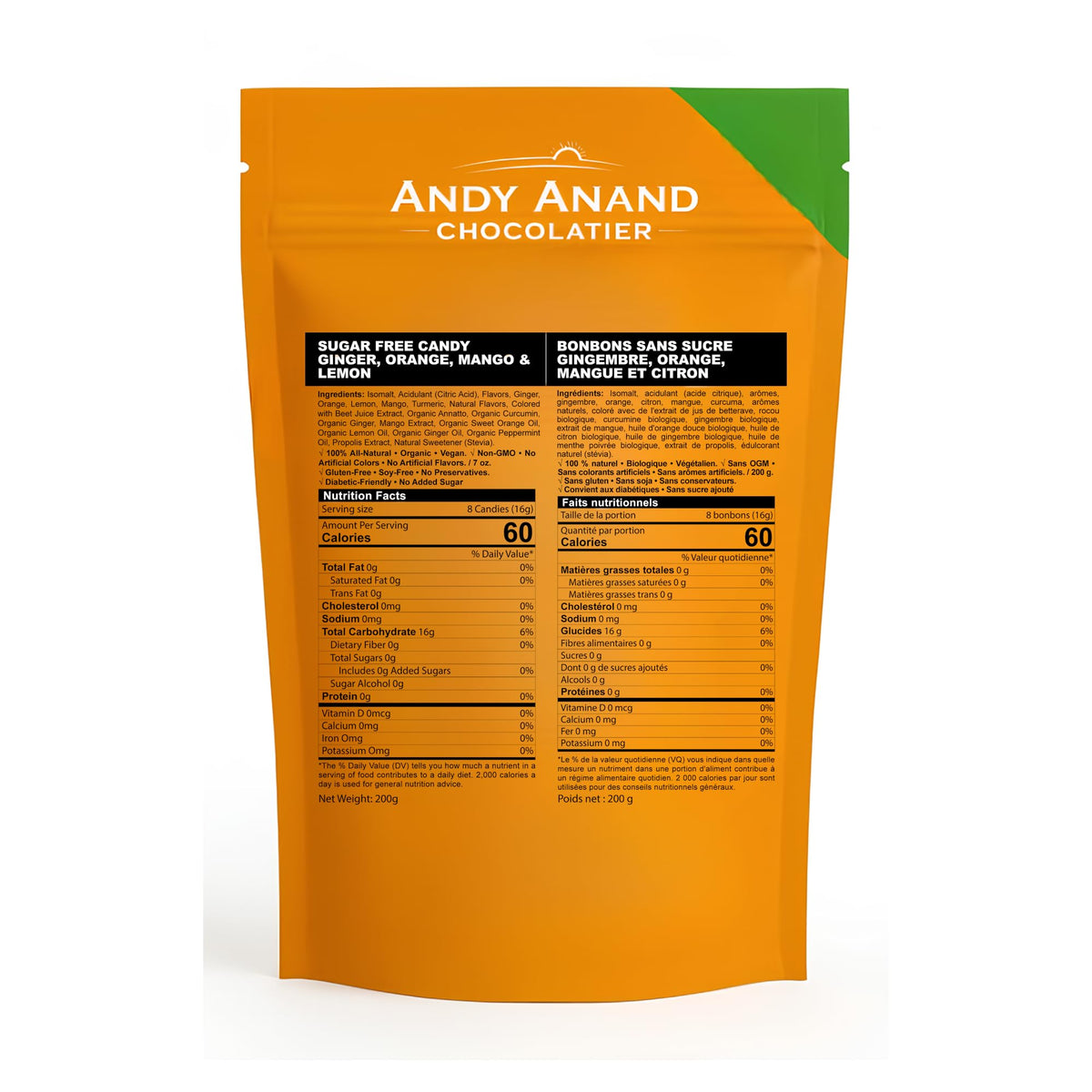Andy Anand gift-ready ginger candy set for holidays or special moments