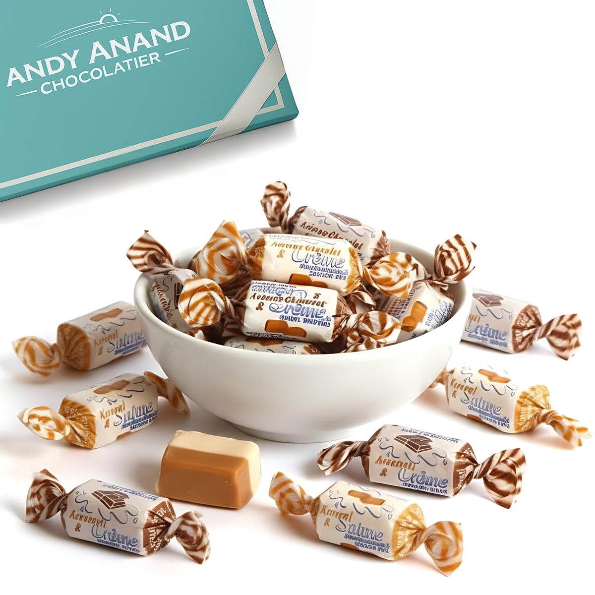ANDY ANAND Sugar Free Toffee Trio caramel unwrap for indulgent snacking