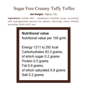 ANDY ANAND Sugar Free Toffee Trio soft chew texture description