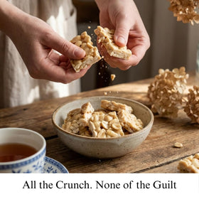 Andy Anand whole roasted peanuts within brittle emphasize rich peanut warmth