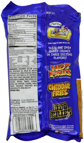 Andy Capp's Hot Fries 12-pack ready for sharing and on-the-go snacking.