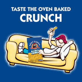Close-up of Andy Capp's Ranch Fries seasoning revealing tangy ranch dust