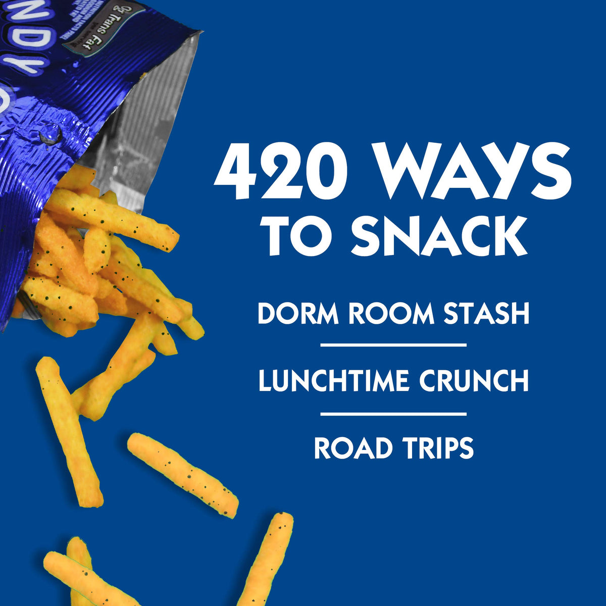 Movie night snack setup with Andy Capp's Ranch Fries on the table