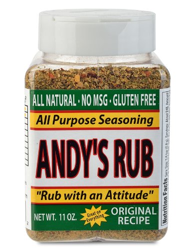 Andy's Rub prime rib seasoning on a roast delivers rich, balanced flavor.
