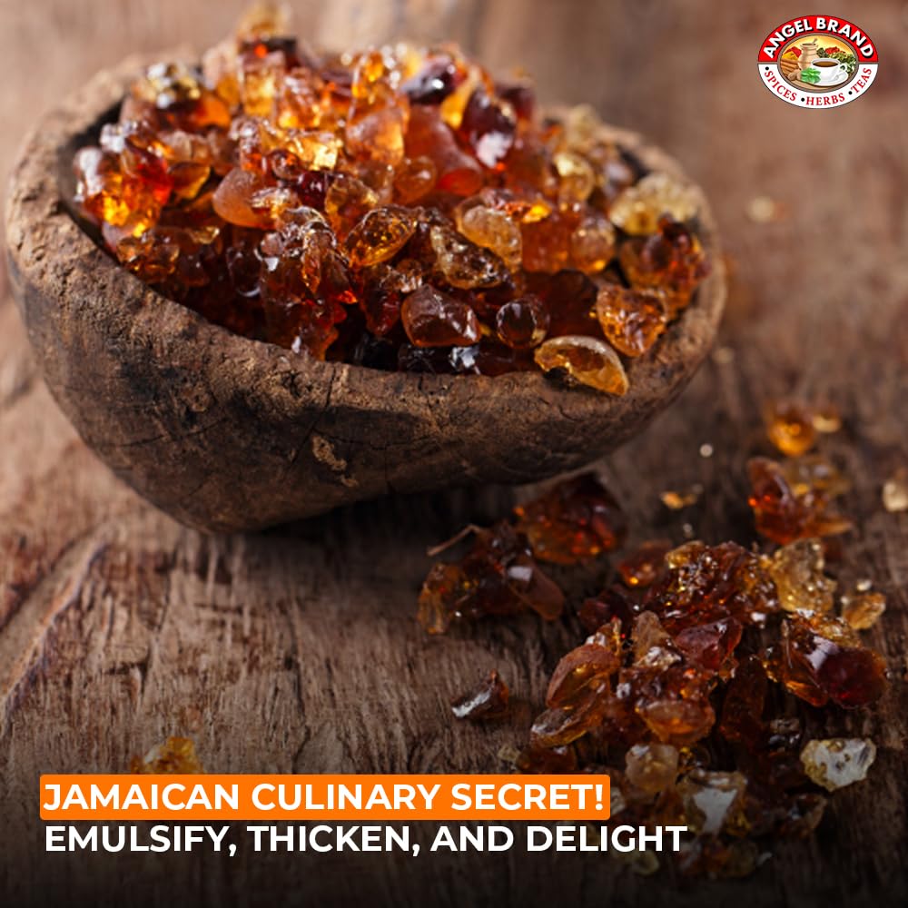Angel Brand Gum Arabic for baking and candy acts as a stabilizer.