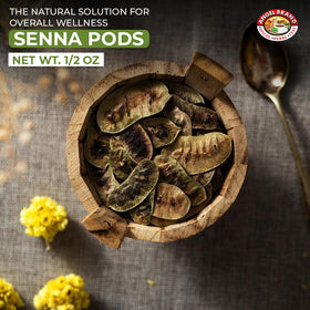 Angel Brand Senna pods 0.5 oz pouch, compact packaging for easy use.