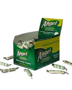 Angel Mint individually wrapped mints for easy sharing and on-the-go freshness.