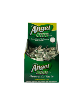 Angel Mint original 40oz box packaging showcases convenient party mint treats.