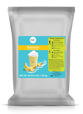 Angel Specialty Banana Blended Creme Powder 3lb bag for creamy shakes