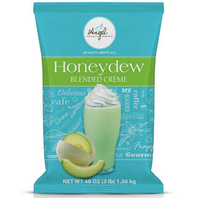 Angel Specialty Honeydew Blended Creme Mix bag for easy home beverages