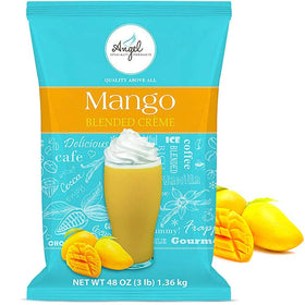 Angel Specialty Mango blended creme powder bag for quick, consistent drinks.