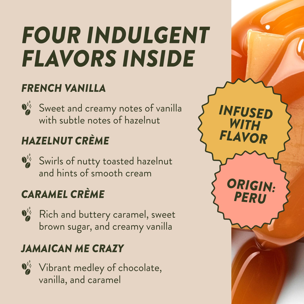 Front view of Angelino’s 96-count box opened to reveal assorted pods for sampling.