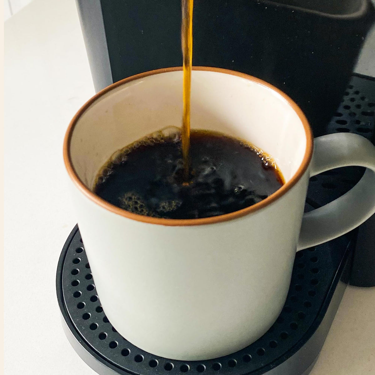 Angelino's Coffee Keurig compatibility highlight with 2.0 brewing.