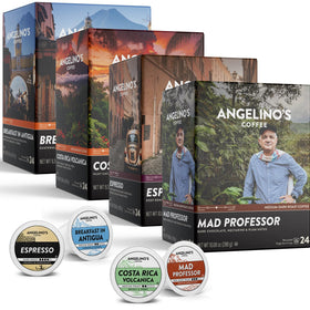 Angelino's Coffee Reserve Volcanica Costa Rica cup with bright notes for a refreshing morning.