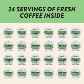 Stacked Tarrazu pods from Angelino's Coffee ready for daily use.