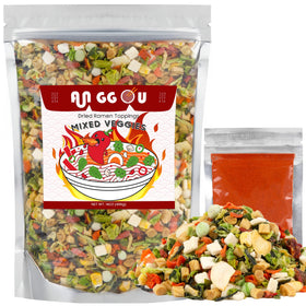 Anggou spicy vegetable ramen toppings blend 14oz ready to elevate ramen bowls with color and heat