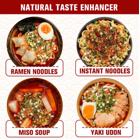 Anggou versatile toppings suit ramen, cup noodles, and soups on busy days