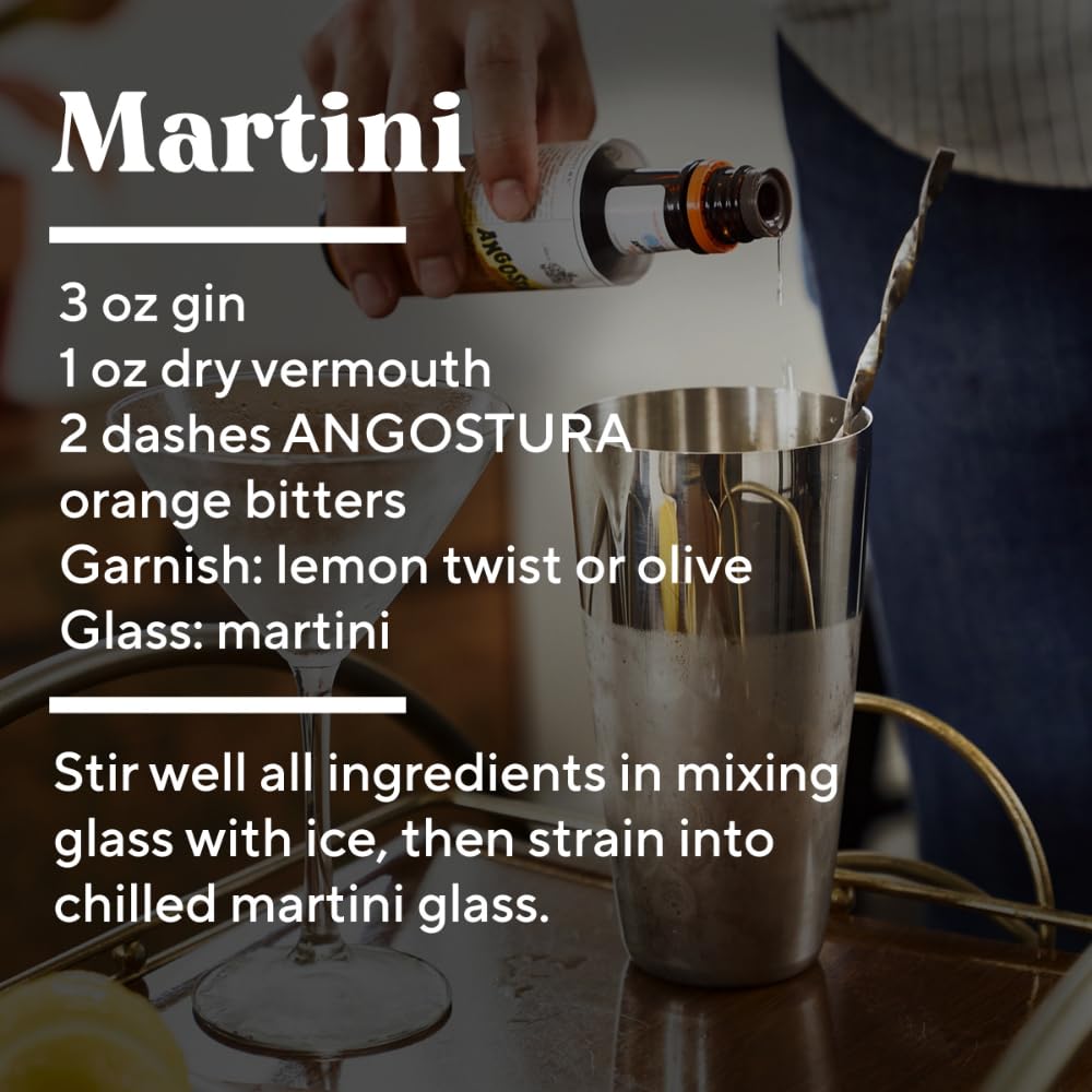 ANGOSTURA Orange Bitters ingredients close-up highlights premium citrus and spice notes.