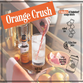 ANGOSTURA Orange Bitters in a Negroni setup balances flavors.