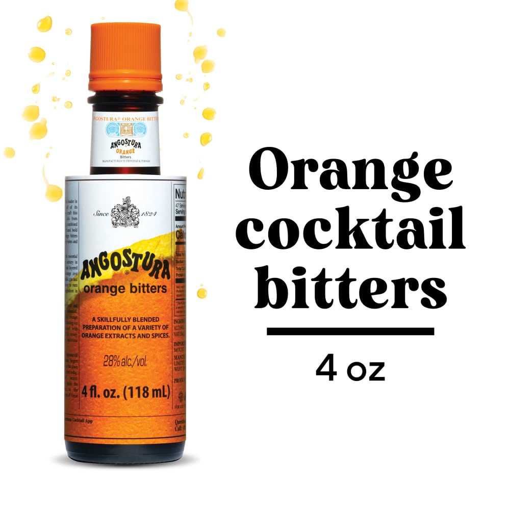 ANGOSTURA Orange Bitters being poured elevates drinks with bright citrus.