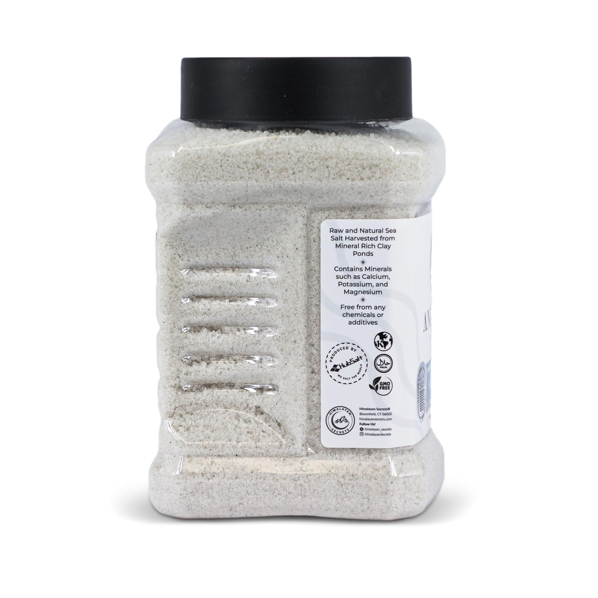 Ankerio Gray Sea Salt pour image illustrating controlled flow and reseal for mess-free handling.