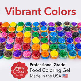 Ann Clark made-in-USA gel color from Rutland, Vermont, for quality baking.
