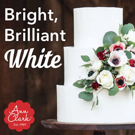 Ann Clark Bright White opaque base layer supports bold color layers