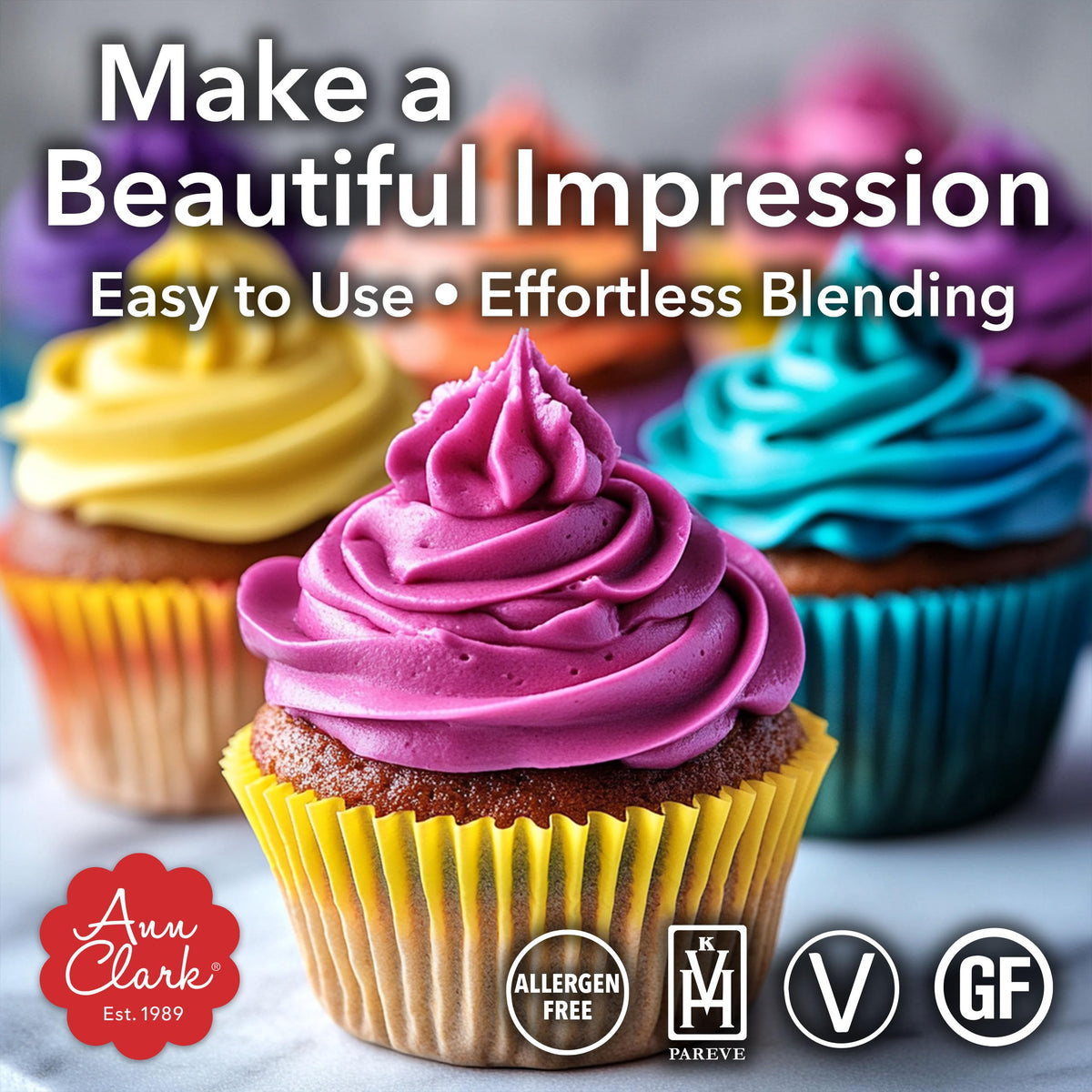 Ann Clark gel color super red 0.7 oz adds bright hue to cupcakes and frosting.