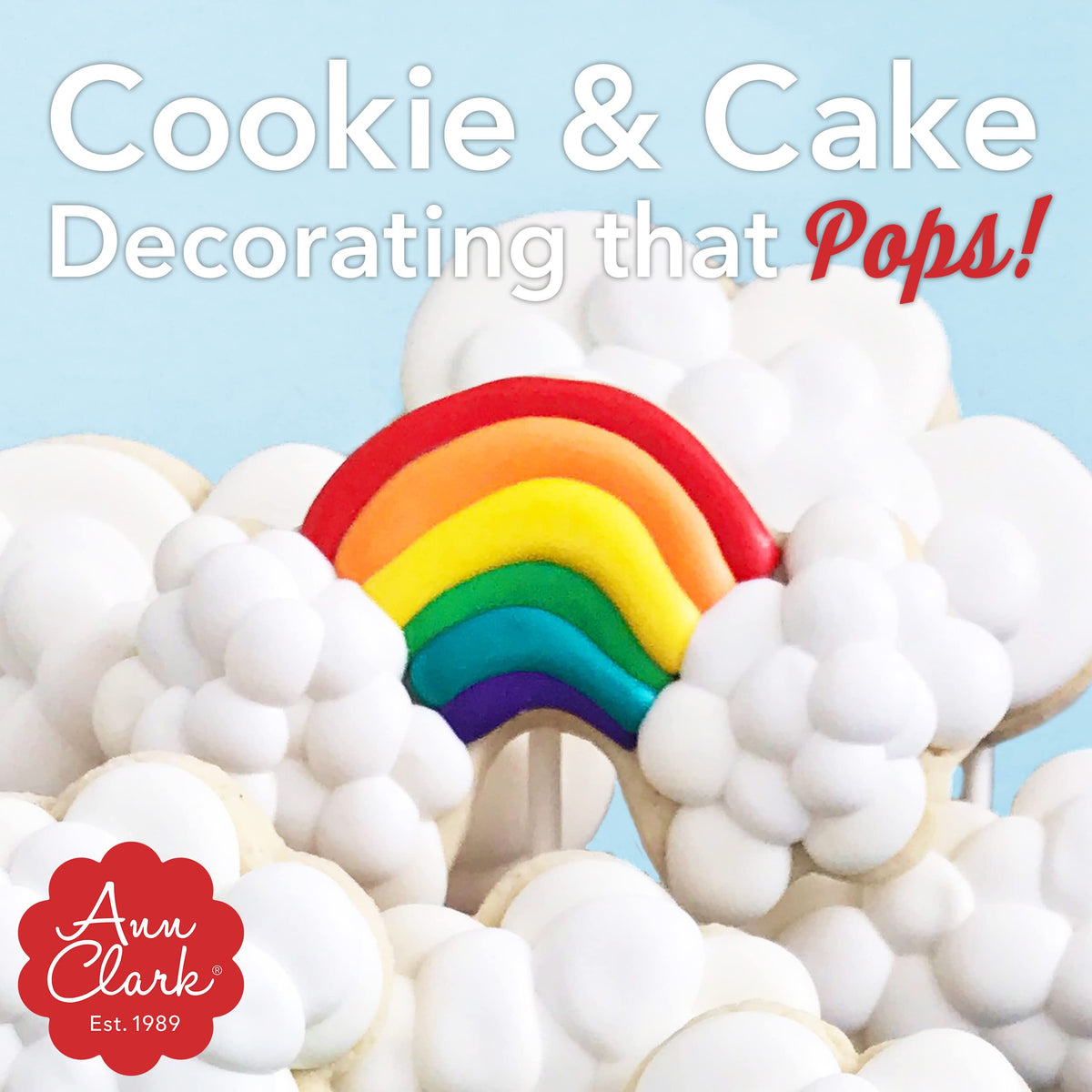 Ann Clark opaque white base enhances vibrant color layers on cakes