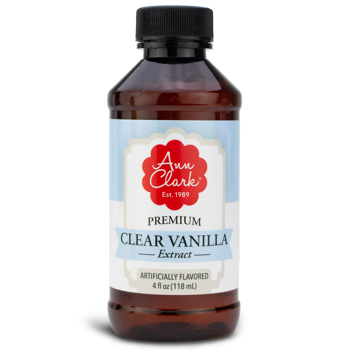 Pouring Ann Clark vanilla extract to highlight precise flavor addition