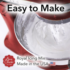 Ann Clark Royal Icing Mix vanilla flavor enhances cookies with natural aroma.