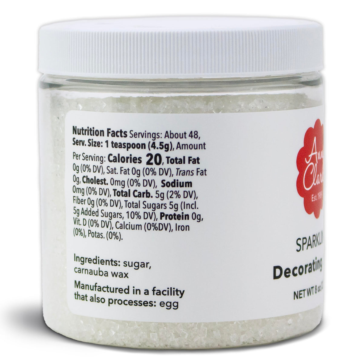 Cupcake topping with Ann Clark Sparkling Sugar for radiant shine