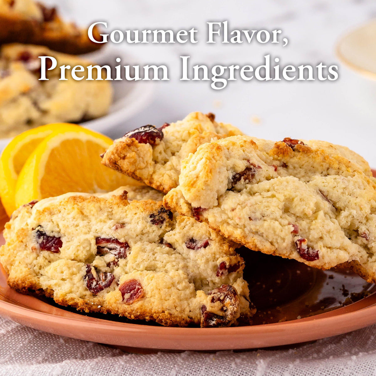Ann Clark USA-made scone mix label highlighting quality ingredients.