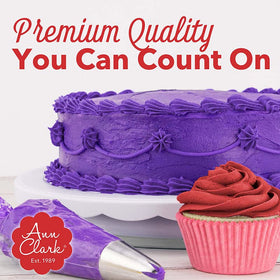 Vibrant cake decorating ideas using Ann Clark color gels.