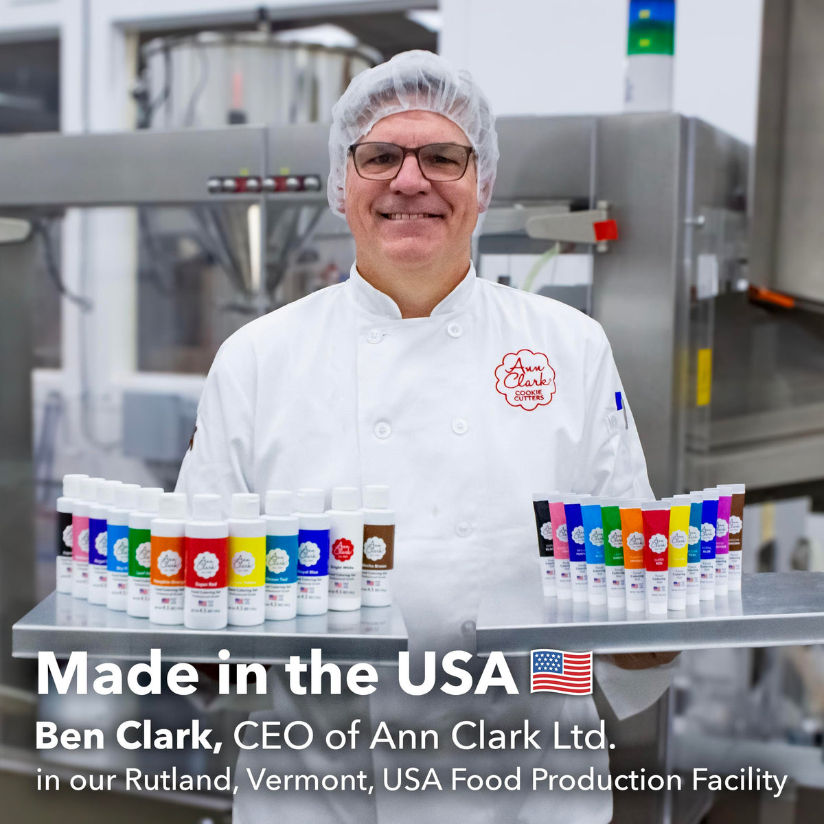 Ann Clark vibrant color varieties to inspire cake and cookie decorating.