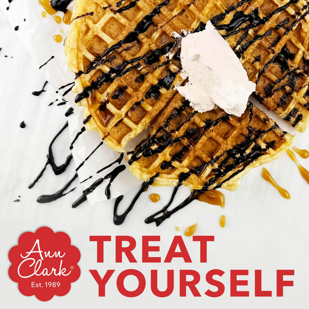 Premium ingredients from Ann Clark waffle mix for consistent results.