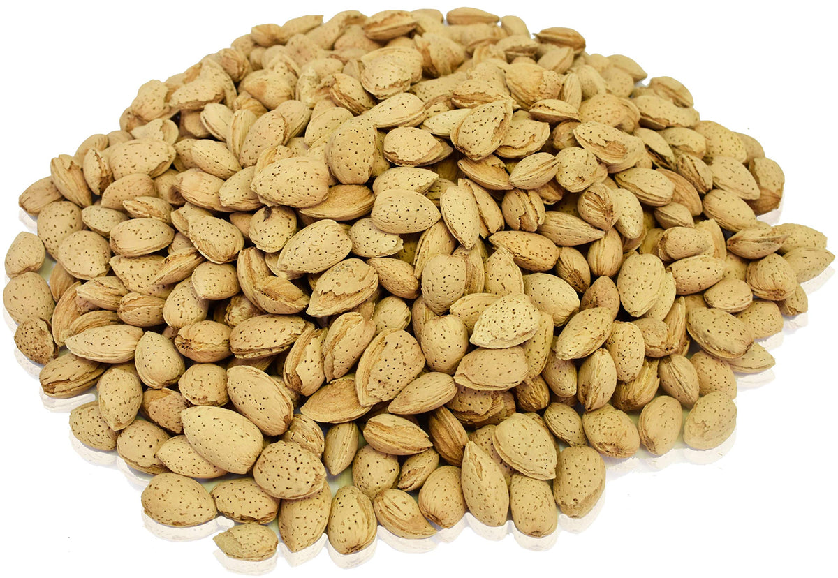Anna and Sarah almonds in shell from California for raw snacking.