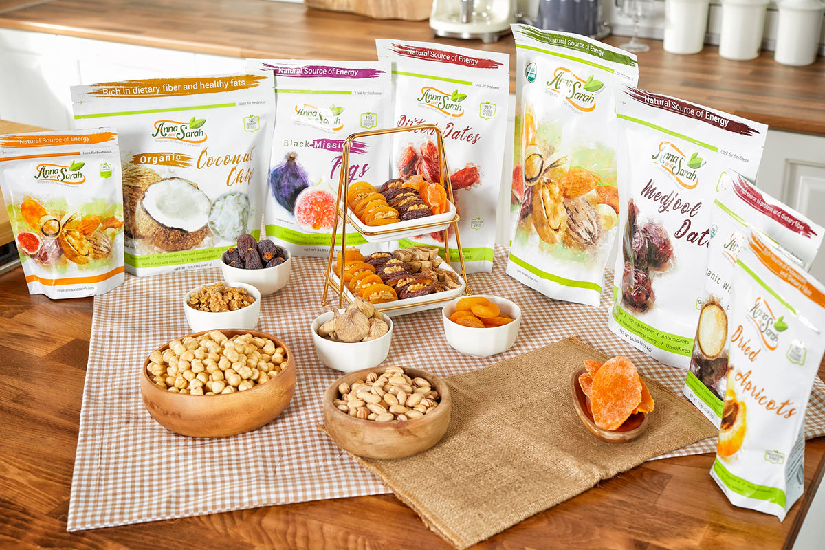 Anna and Sarah jumbo California almonds, large size ideal for roasting and snacking